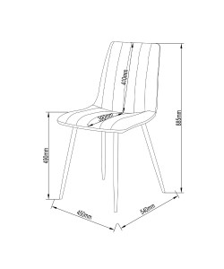 PRAGA ΚΑΡΕΚΛΑ ΕΚΑΙ 54,5x44xH89cm
