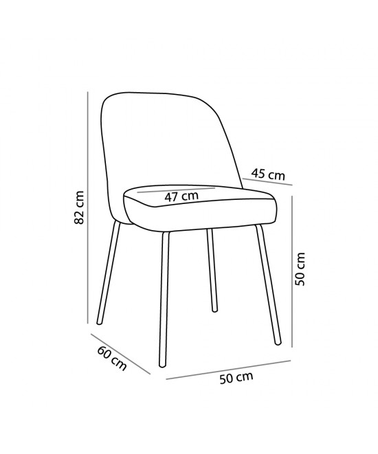 VOTSALO ΚΑΡΕΚΛΑ ΤΣΑΓΑΛΙ 50x60xH82cm
