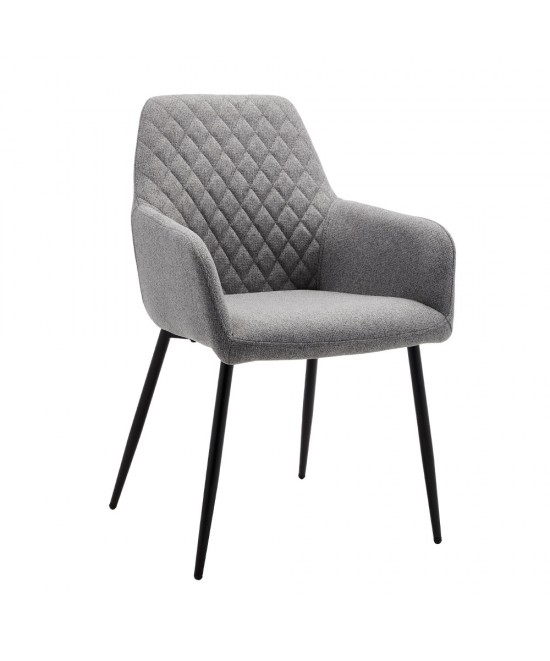 STONE ΚΑΡΕΚΛΑ ΠΟΛΥΘΡΟΝΑ ΓΚΡΙ ΑΝΟΙΧΤΟ 42x58xH88cm