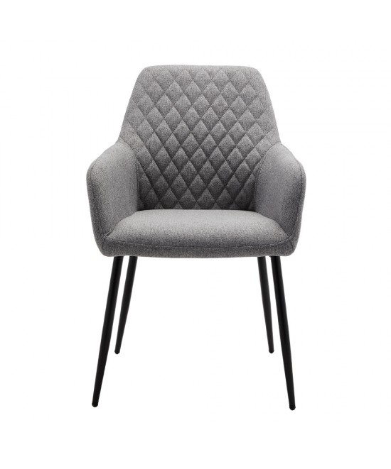 STONE ΚΑΡΕΚΛΑ ΠΟΛΥΘΡΟΝΑ ΓΚΡΙ ΑΝΟΙΧΤΟ 42x58xH88cm