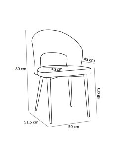 KIMONO ΚΑΡΕΚΛΑ ΓΚΡΙ 45x57,5xH81,5cm