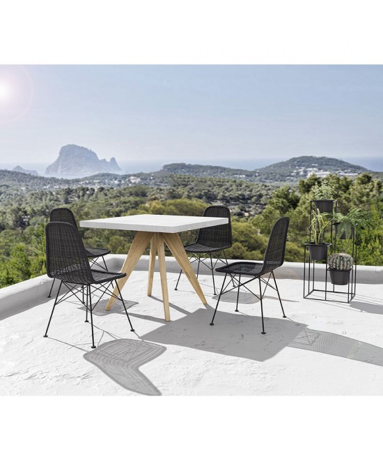 TERRAZZO ΤΡΑΠΕΖΙ TERRAZZO 90x90xH75cm
