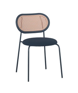 VINTAGE ΚΑΡΕΚΛΑ ΜΑΥΡΟ 47x55xΗ76cm