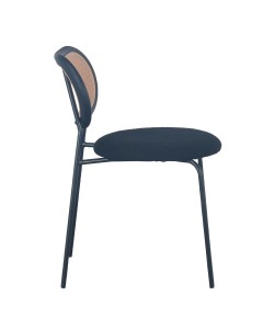 VINTAGE ΚΑΡΕΚΛΑ ΜΑΥΡΟ 47x55xΗ76cm