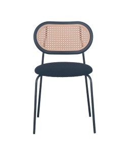 VINTAGE ΚΑΡΕΚΛΑ ΜΑΥΡΟ 47x55xΗ76cm