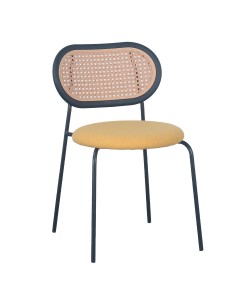 VINTAGE ΚΑΡΕΚΛΑ ΚΙΤΡΙΝΟ 47x55xΗ76cm