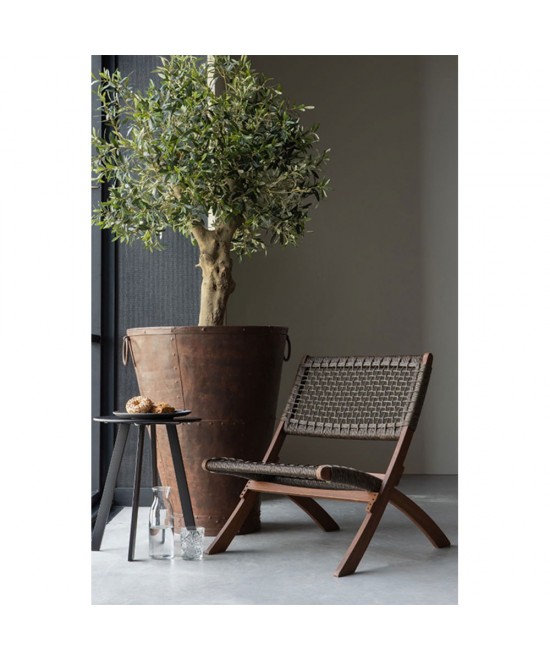 MESH ΚΑΡΕΚΛΑ ΠΤΥΣ/ΜΕΝΟ-Η ΚΑΦΕ ANTIQUE ΚΑΡΥΔΙ 78x60xH72,5cm MESH ΚΑΡΕΚΛΑ ΠΤΥΣ/ΜΕΝΟ-Η ΚΑΦΕ ANTIQUE ΚΑΡΥΔΙ 78x60xH72,5cm