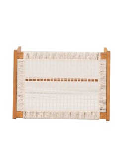 MESH ΣΚΑΜΠΩ ΛΕΥΚΟ ΦΥΣΙΚΟ 57x41xH35,5cm