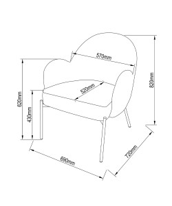 SCOTCH ΠΟΛΥΘΡΟΝΑ ΠΡΑΣΙΝΟ ΛΑΔΙ 68x66xH78cm