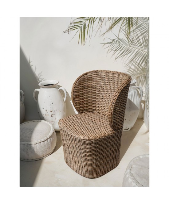 NEST ΚΑΡΕΚΛΑ ΦΥΣΙΚΟ 58x56xH75cm