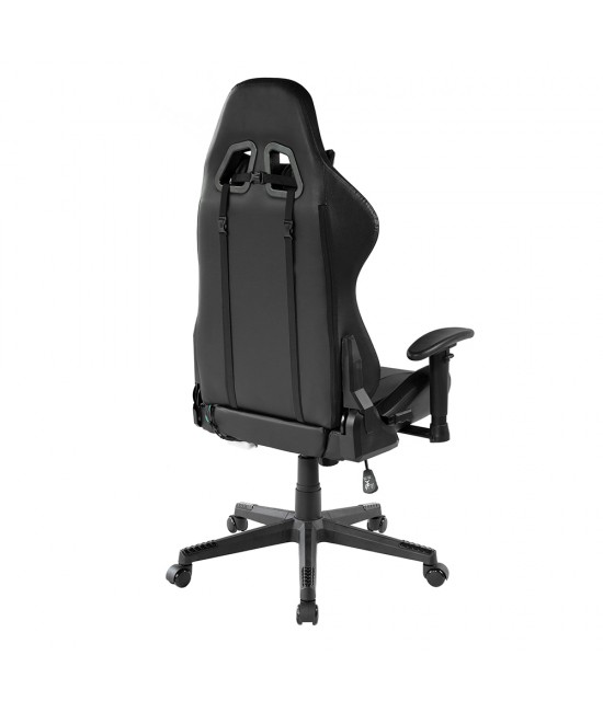 MAXIMUS ΚΑΡΕΚΛΑ GAMING ΓΡΑΦΕΙΟΥ ΜΑΥΡΟ 51x74xH122/130cm
