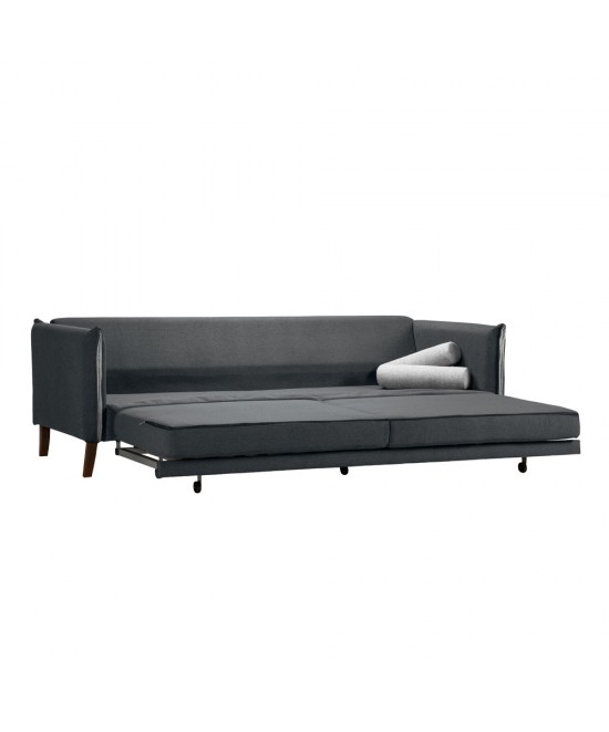 COMODO ΚΑΝΑΠΕΣ ΚΡΕΒΑΤΙ 3ΘΕΣΙΟΣ ΑΝΘΡΑΚΙ ΓΚΡΙ 230x81xH88cm