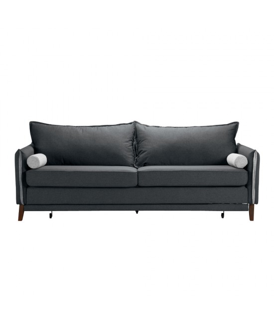 COMODO ΚΑΝΑΠΕΣ ΚΡΕΒΑΤΙ 3ΘΕΣΙΟΣ ΑΝΘΡΑΚΙ ΓΚΡΙ 230x81xH88cm