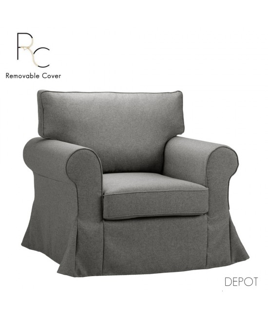 ASHLEY ΠΟΛΥΘΡΟΝΑ ΜΕ ΑΠΟΣΥΡΟΜΕΝΟ SILVER ΓΚΡΙ 97x85xH95cm