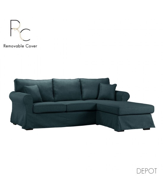 ASHLEY ΚΑΝΑΠΕΣ ΓΩΝΙΑ ΔΕΞΙΑ ΜΠΛΕ 236x171xH91cm ASHLEY ΚΑΝΑΠΕΣ ΓΩΝΙΑ ΔΕΞΙΑ ΜΠΛΕ 236x171xH91cm