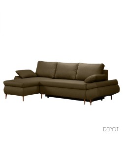 JACOB ΚΑΝΑΠΕΣ ΚΡΕΒΑΤΙ ΓΩΝΙΑ ΑΡΙΣΤΕΡΗ ΚΑΦΕ 264x154xH847cm
