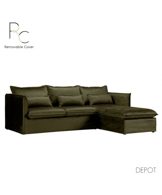 ONE ONLY ΚΑΝΑΠΕΣ ΓΩΝΙΑ ΔΕΞΙΑ ΛΑΔΙ 258x196xH84,7cm ONE ONLY ΚΑΝΑΠΕΣ ΓΩΝΙΑ ΔΕΞΙΑ ΛΑΔΙ 258x196xH84,7cm