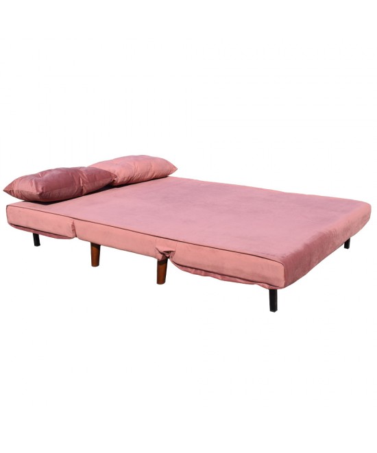 FALCON ΚΑΝΑΠΕΣ ΚΡΕΒΑΤΙ 2ΘΕΣΙΟΣ ΑΝΑΔΙΠΛΟΥΜΕΝΟΣ DUSTY PINK 121x90xH80cm