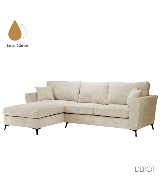 BOEL ΚΑΝΑΠΕΣ ΓΩΝΙΑ ΑΡΙΣΤΕΡΗ BEIGE 280x170xH92cm BOEL ΚΑΝΑΠΕΣ ΓΩΝΙΑ ΑΡΙΣΤΕΡΗ BEIGE 280x170xH92cm