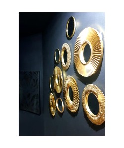 GIRASOL ΚΑΘΡΕΠΤΗΣ ΤΟΙΧΟΥ ΧΡΥΣΟ ANTIQUE 51x51x5,5cm