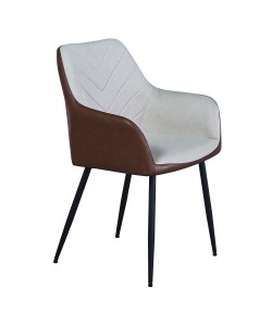 VISITOR ΚΑΡΕΚΛΑ BEIGE TABAC 57,5x57xH87cm