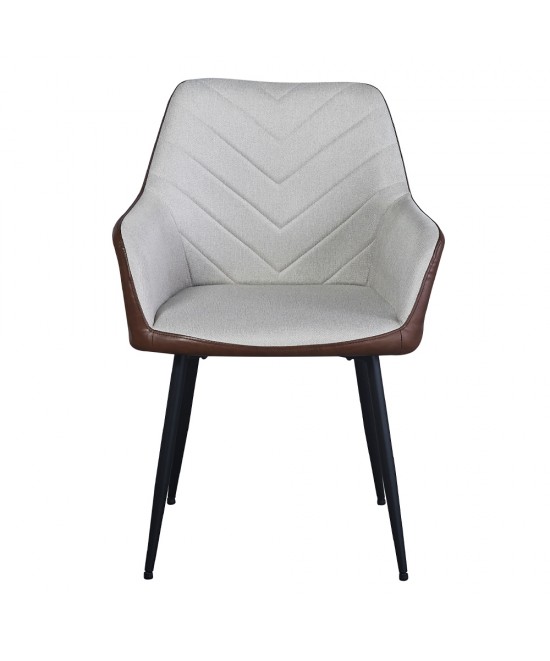 VISITOR ΚΑΡΕΚΛΑ BEIGE TABAC 57,5x57xH87cm