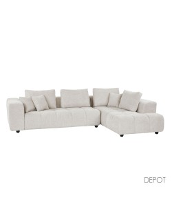 TOMOS ΚΑΝΑΠΕΣ ΓΩΝΙΑ ΔΕΞΙΑ BEIGE 298x200xH85cm