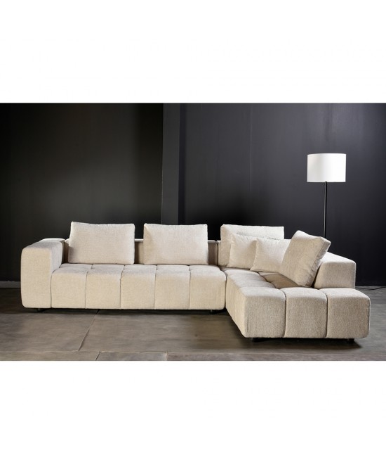TOMOS ΚΑΝΑΠΕΣ ΓΩΝΙΑ ΔΕΞΙΑ BEIGE 298x200xH85cm