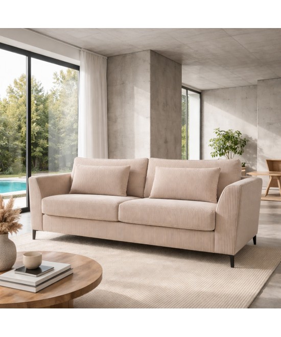 COCOON ΚΑΝΑΠΕΣ ΚΡΕΒΑΤΙ 3ΘΕΣΙΟΣ BEIGE 208x94xH92cm COCOON ΚΑΝΑΠΕΣ ΚΡΕΒΑΤΙ 3ΘΕΣΙΟΣ BEIGE 208x94xH92cm