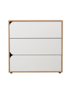 SMILE ΚΟΜΟΤΑ SONOMA ΛΕΥΚΟ 80x39,5xH80cm SMILE ΚΟΜΟΤΑ SONOMA ΛΕΥΚΟ 80x39,5xH80cm
