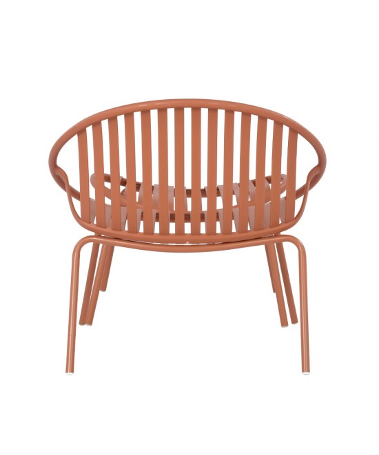 NADIN ΠΟΛΥΘΡΟΝΑ SET 2ΤΕΜ TERRACOTTA 79,5x70xH74cm