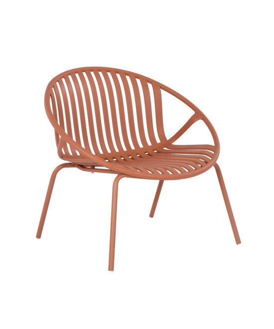NADIN ΠΟΛΥΘΡΟΝΑ SET 2ΤΕΜ TERRACOTTA 79,5x70xH74cm