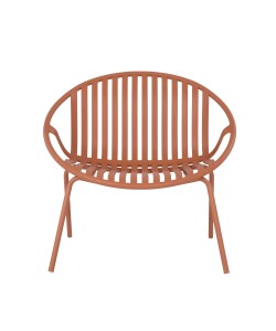 NADIN ΠΟΛΥΘΡΟΝΑ SET 2ΤΕΜ TERRACOTTA 79,5x70xH74cm