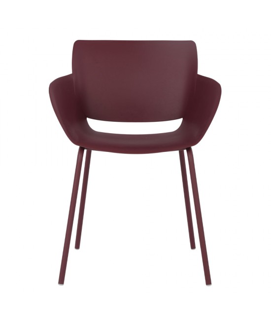 SEDIA ΠΟΛΥΘΡΟΝΑ MADDER BROWN 58x52xH79,5cm