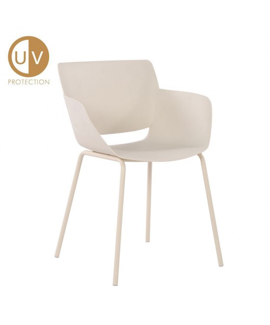 SEDIA ΠΟΛΥΘΡΟΝΑ CREAM 58x52xH79,5cm