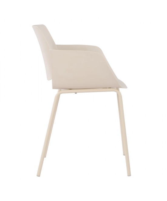 SEDIA ΠΟΛΥΘΡΟΝΑ CREAM 58x52xH79,5cm