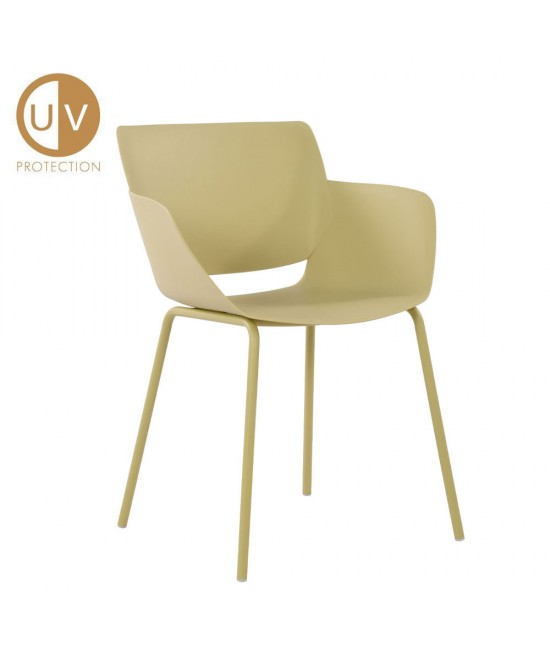 SEDIA ΠΟΛΥΘΡΟΝΑ ΚΙΤΡΙΝΟ PASTEL 58x52xH79,5cm