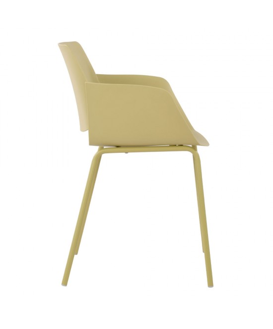 SEDIA ΠΟΛΥΘΡΟΝΑ ΚΙΤΡΙΝΟ PASTEL 58x52xH79,5cm