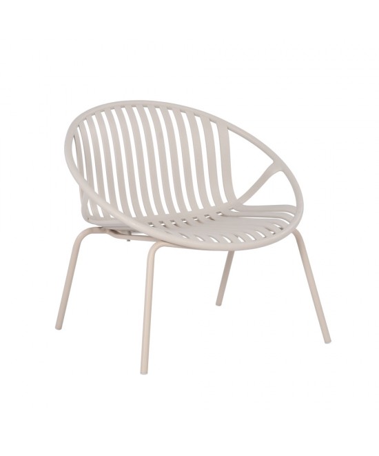 NADIN ΠΟΛΥΘΡΟΝΑ SET 2ΤΕΜ OFF WHITE 79,5x70xH74cm