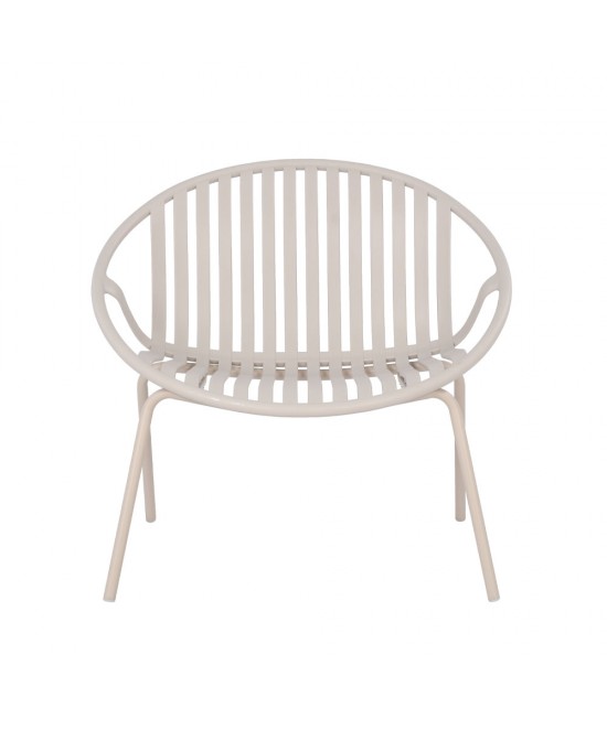 NADIN ΠΟΛΥΘΡΟΝΑ SET 2ΤΕΜ OFF WHITE 79,5x70xH74cm
