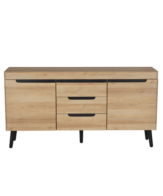 GRIF ΜΠΟΥΦΕΣ ΦΥΣΙΚΟ ΜΑΥΡΟ 160x40xH83cm GRIF ΜΠΟΥΦΕΣ ΦΥΣΙΚΟ ΜΑΥΡΟ 160x40xH83cm