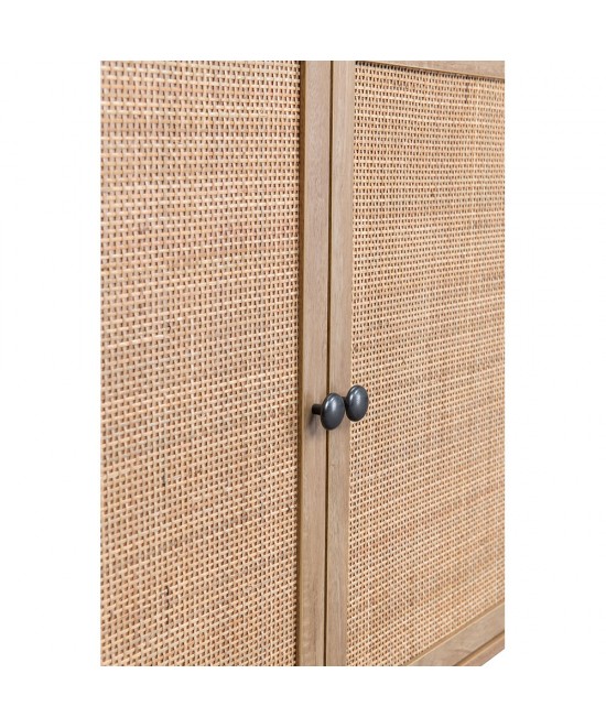 AMMOS ΜΠΟΥΦΕΣ 3ΣΥΡΤΑΡΙΑ ΦΥΣΙΚΟ ΜΕ RATTAN 150x39xH79cm