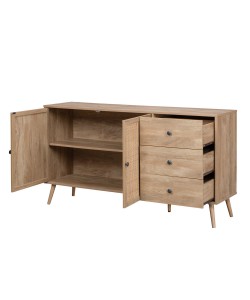 AMMOS ΜΠΟΥΦΕΣ 3ΣΥΡΤΑΡΙΑ ΦΥΣΙΚΟ ΜΕ RATTAN 150x39xH79cm AMMOS ΜΠΟΥΦΕΣ 3ΣΥΡΤΑΡΙΑ ΦΥΣΙΚΟ ΜΕ RATTAN 150x39xH79cm