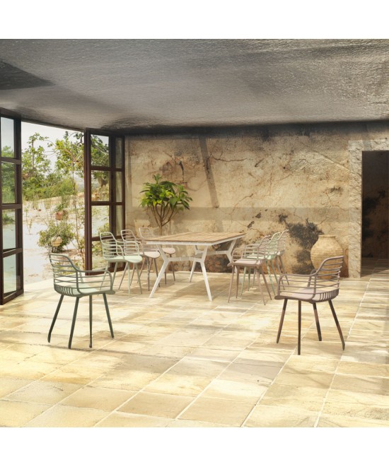 BRIDGE ΤΡΑΠΕΖΙ ΛΕΥΚΟ ΦΥΣΙΚΟ 180x90xH75cm