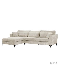 FOREVER ΚΑΝΑΠΕΣ ΓΩΝΙΑ ΑΡΙΣΤΕΡΗ BEIGE 316x185xH92cm