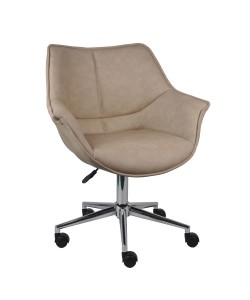 JONES ΚΑΡΕΚΛΑ ΓΡΑΦΕΙΟΥ BEIGE 68x64xH92cm