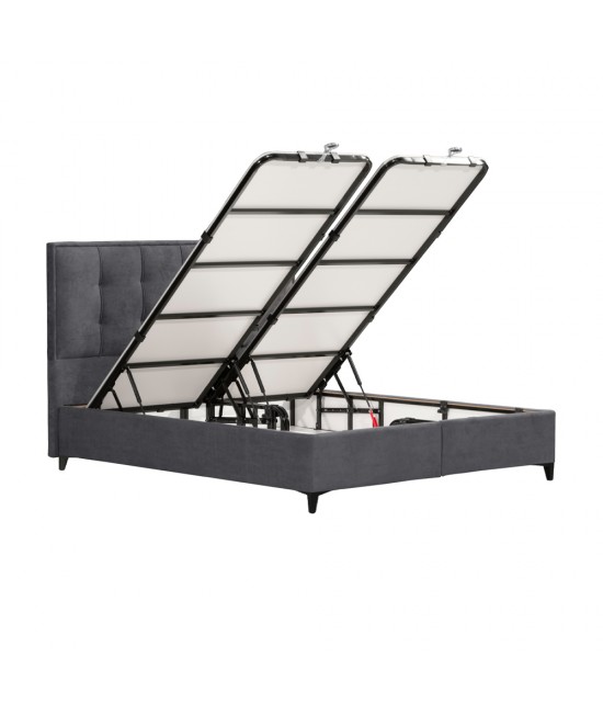 PIANO ΚΡΕΒΑΤΙ ΜΕ ΑΠΟΘΗΚ. ΧΩΡΟ (ΓΙΑ ΣΤΡΩΜΑ 160x200cm) ΓΚΡΙ 07-780 207x160xH115cm PIANO ΚΡΕΒΑΤΙ ΜΕ ΑΠΟΘΗΚ. ΧΩΡΟ (ΓΙΑ ΣΤΡΩΜΑ 160x200cm) ΓΚΡΙ 07-780 207x160xH115cm