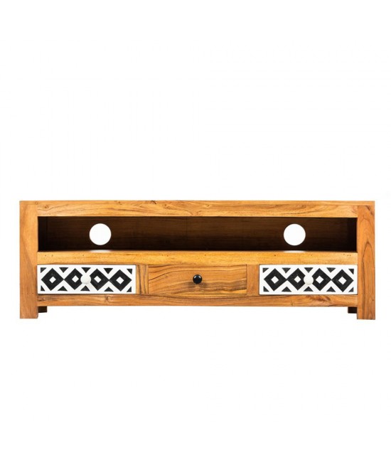 TRIBE TV STAND ΚΑΡΥΔΙ ΠΟΛΥΧΡΩΜΟ 120x30xH40cm