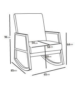 AMMOS ΠΟΛΥΘΡΟΝΑ BEIGE 65x82xH96cm
