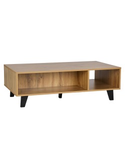 ARABICA COFFEE TABLE SONOMA ΜΑΥΡΟ ΜΑΥΡΟ 110x60xH35cm